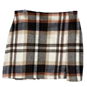 Preppy Academia Plaid Mini Skirt Size Large Schoolgirl Retro Twee School Uniform